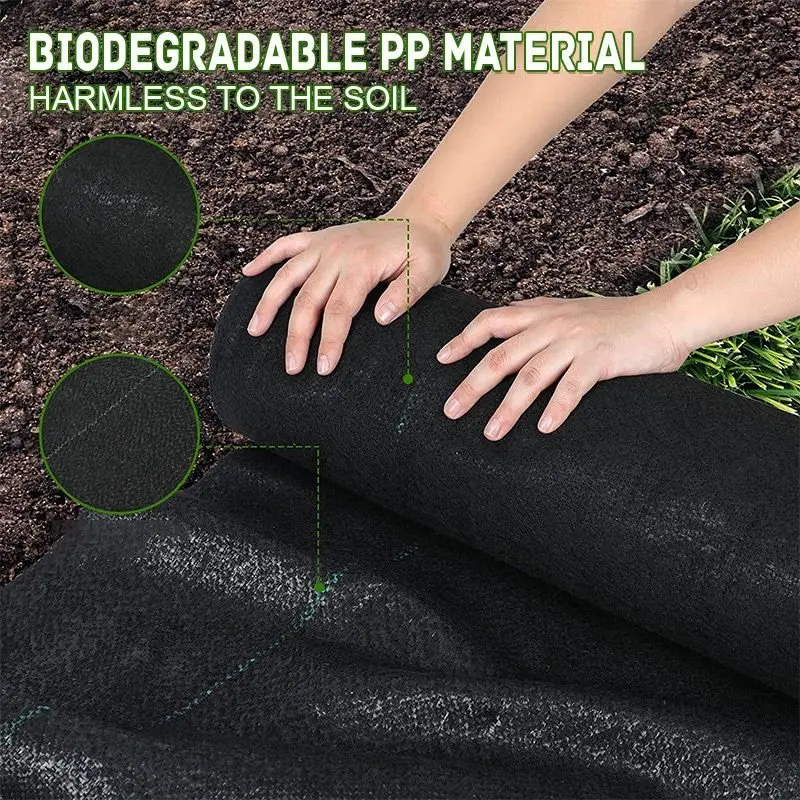 

Garden Weed Barrier Landscape Fabric, Weed Block Fabric, Woven Mulch For Landscaping Ground Cover Weed Control Fabric