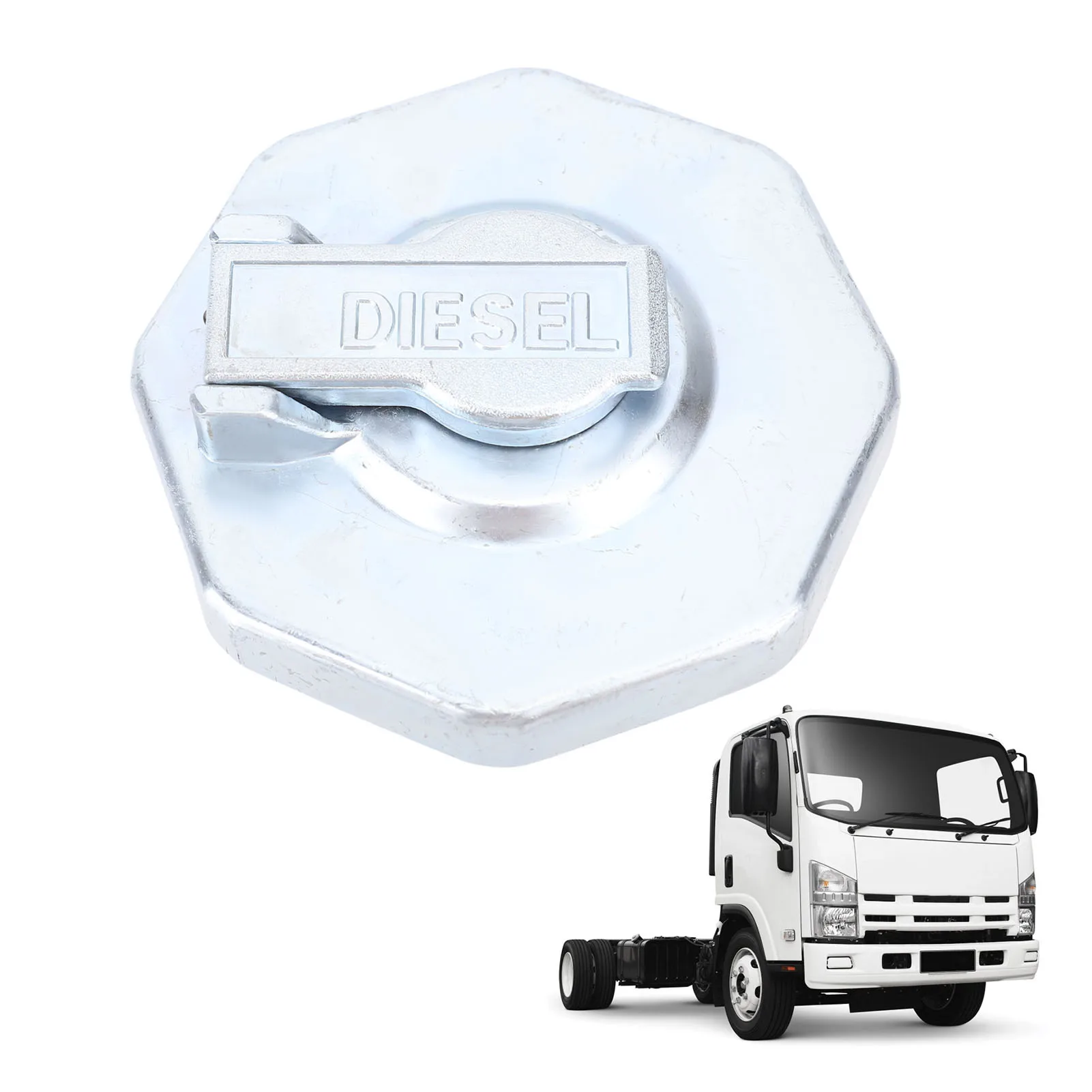 Fuel Tank Cap with Keys Enhanced Safety Excellent Sealing Stylish Look Replacement for Isuzu ELF NPR NQR NQR75 4HK1 100P 600P