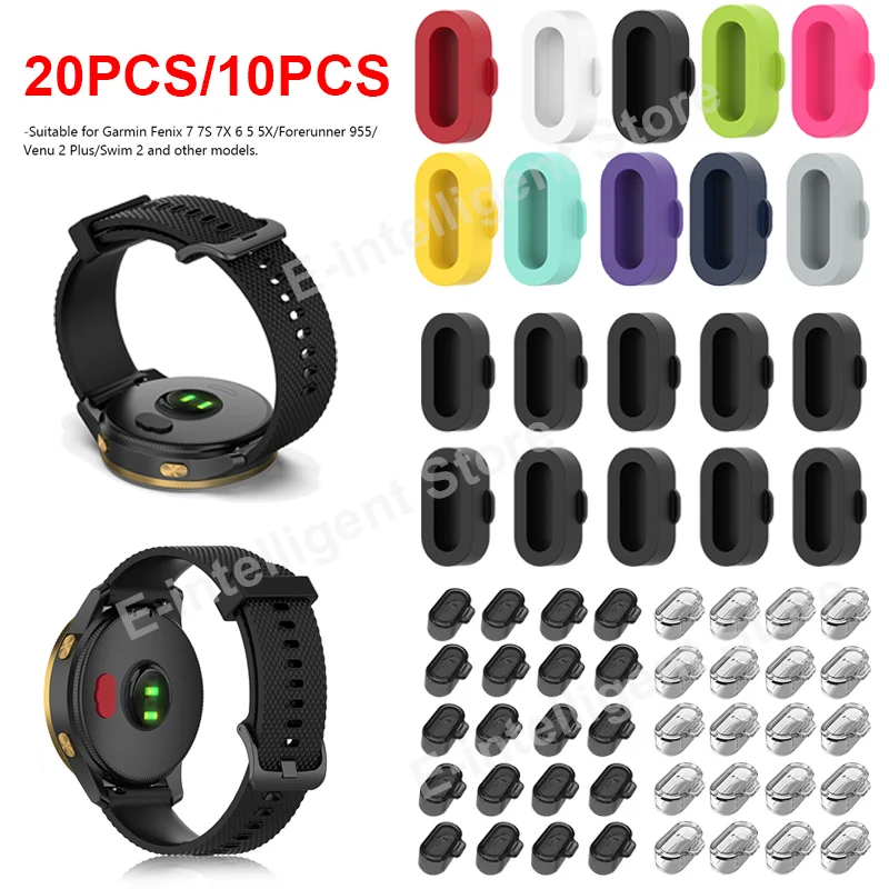 10/20PCS Charging Port Dust Cover Cap Anti-dust Plug For Garmin Fenix 7 6 5 Vivoactive 3 4 Forerunner 955 255 245 Instinct Venu