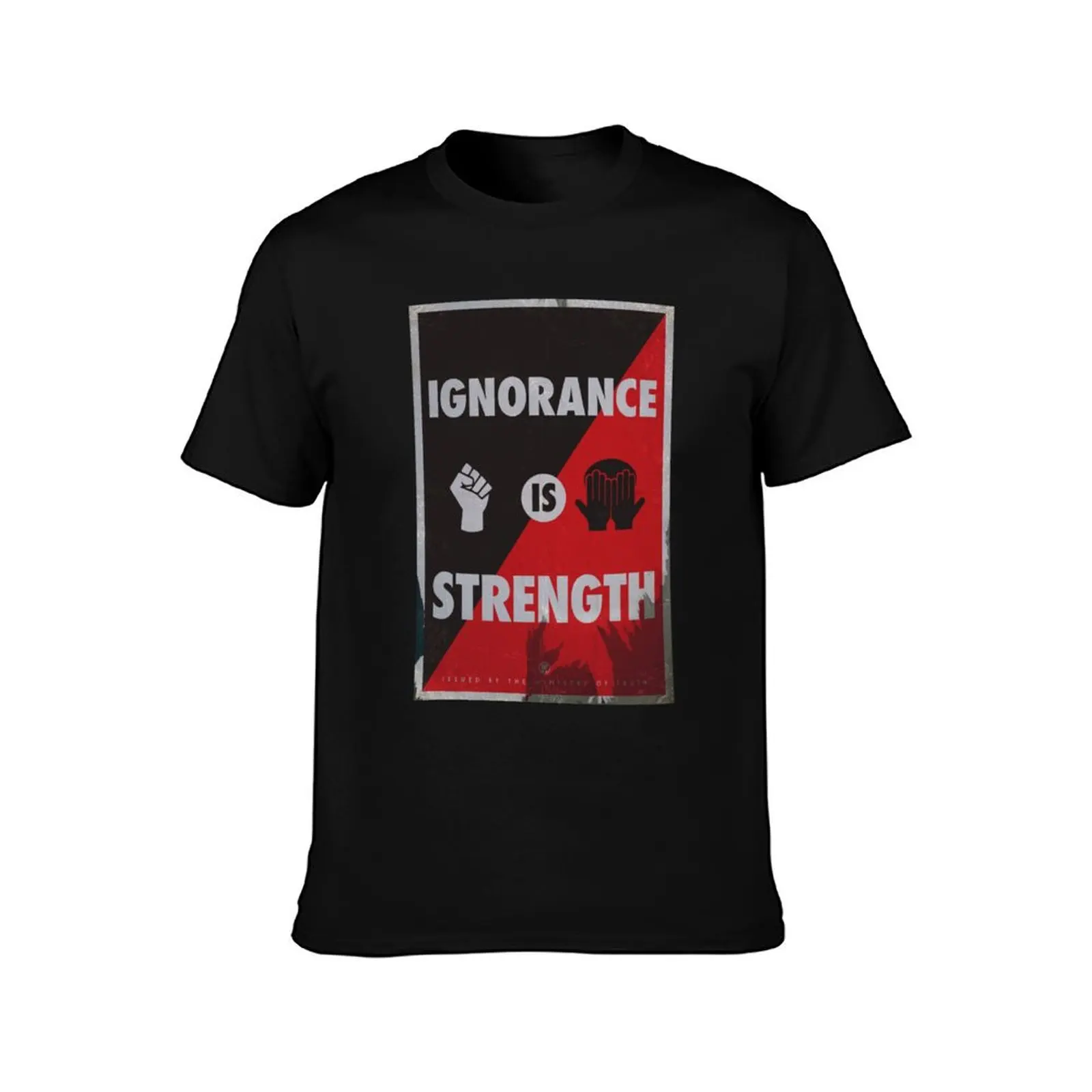 Ignorance is Strength T-Shirt Summer Casual Cotton Tee Oversized Streetwear Tops Vintage Graphic Print Unisex Men Women