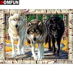 HOMFUN 5D Diamond Pattern Rhinestone Needlework Diy Diamond Painting Cross Stitch