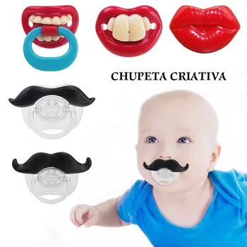 Schattige Baby Siliconen Lippen Snor Diervormige Fopspeen Fotografie Accessoires Pasgeboren 0-3 Jaar Oude Baby