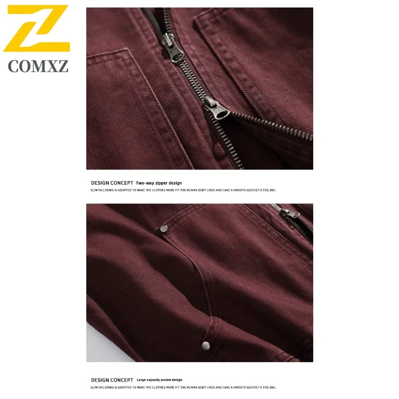Men's Casual Cardigan Jacket Versatile Stand Collar Coat with Age-Friendly Design for Waterproof Windproof Spring Autumn Season
