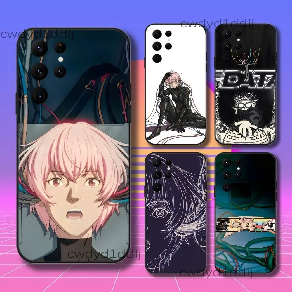 T-Tainy Data Phone Case For Samsung S10,S21,FE,S21 ,S26,S25,S24,S23,Ultra,S9,S22,Plus Black Shell Cover