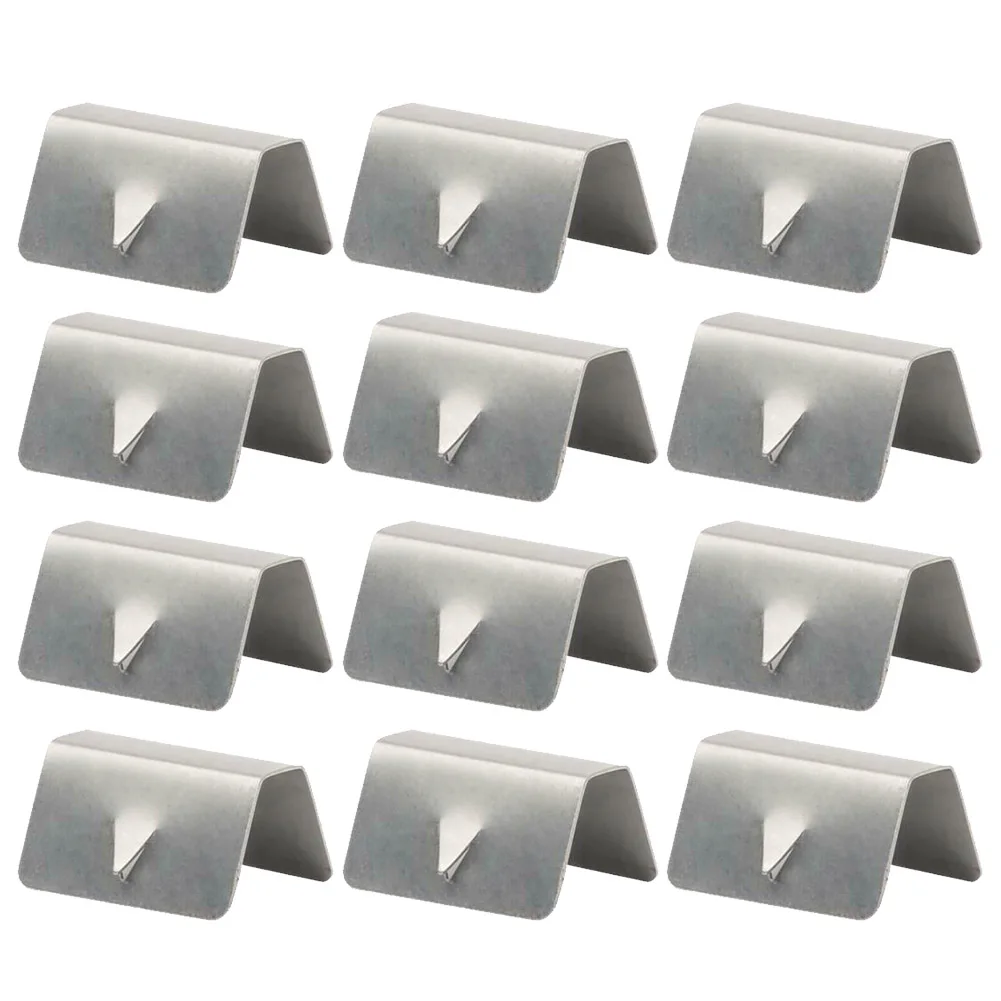 8/12 Psc Universal Car Wind / Rain Deflector Metal Fitting Clips Replacements Stainless Steel Car Window Deflectors Accessories