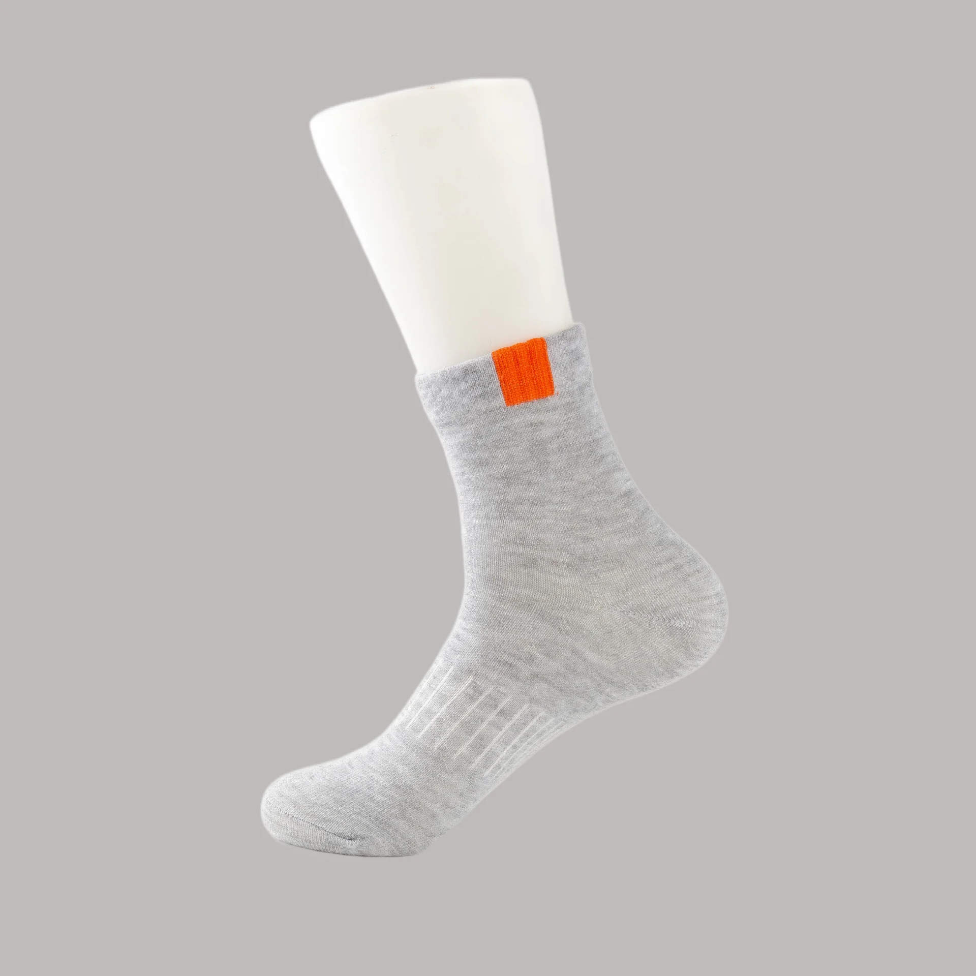 Chaussettes de sport en coton pour hommes, décontractées, respirantes, attachées à la taille, absorbant la transpiration, automne, 5/10 paires