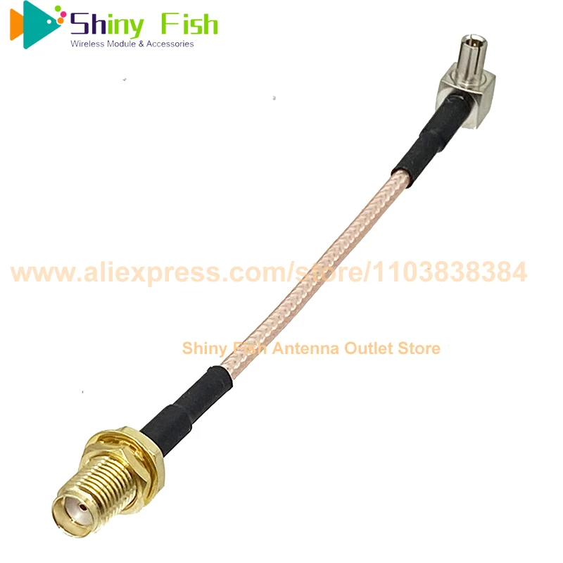 Кабель-переходник SMA Female to TS9 для антенны Quectel QTMY0159ST 5G и маршрутизатора Huawei 5G CPE ZET Mc801a1 5G