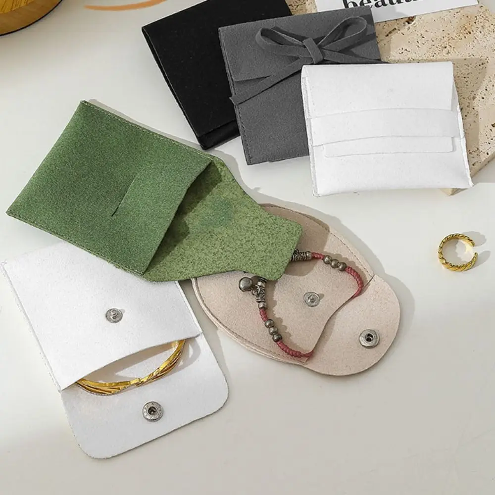 

5Pcs Velvet Jewelry Packing Bag Rings Earrings Large Capacity Jewelry Storage Case Organizer Bracelet Necklace