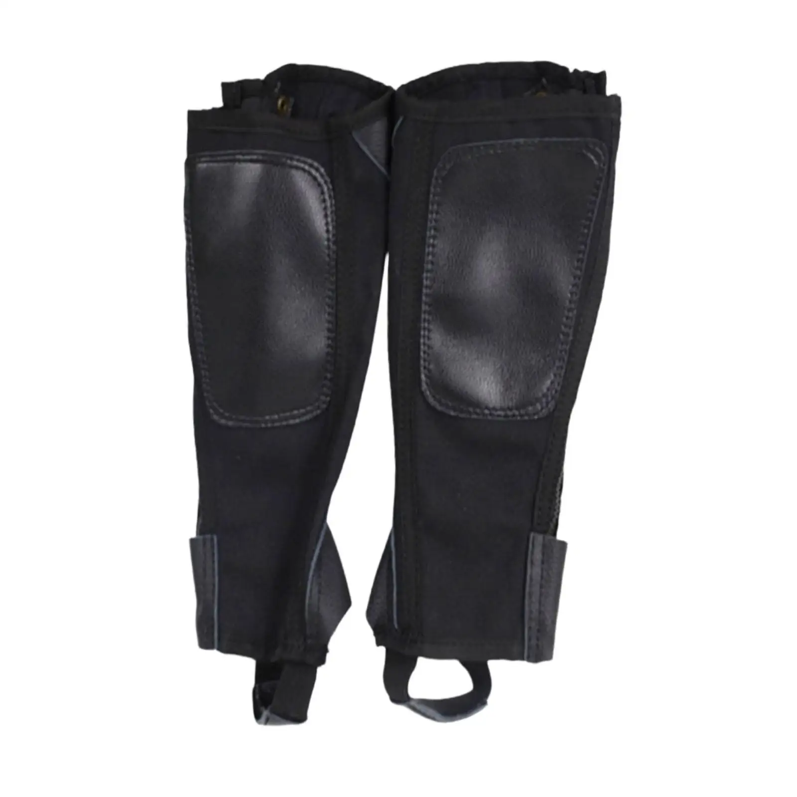 protection-sleeve-breathable-canvas-equestrian-half-chap-comfortable-leg-guard-boot-cover-for-training