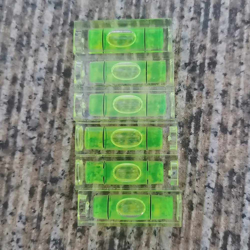 6 pezzi Mini livella a bolla di spirito livelli quadrati per cornici da parete display artistici immagine appesa RV treppiede misurazione