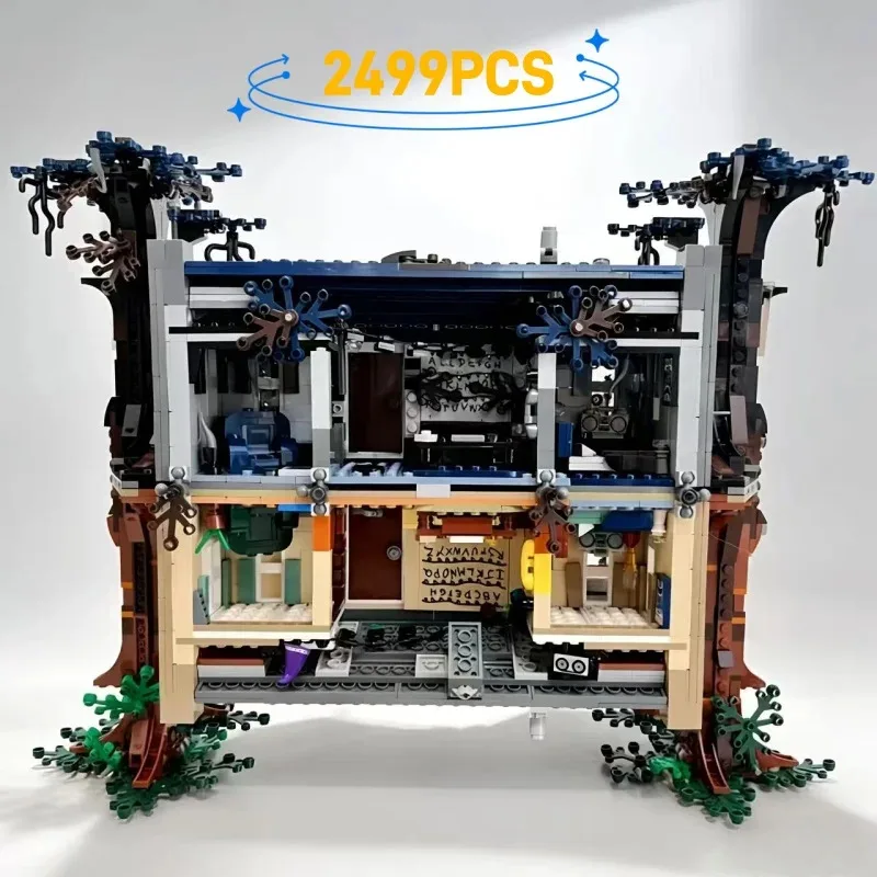 

2499Pcs The Upside Down Building Blocks Set - Upside Down House Model Kit, Compatible with 75810, DIY Gift for Kids & Adults