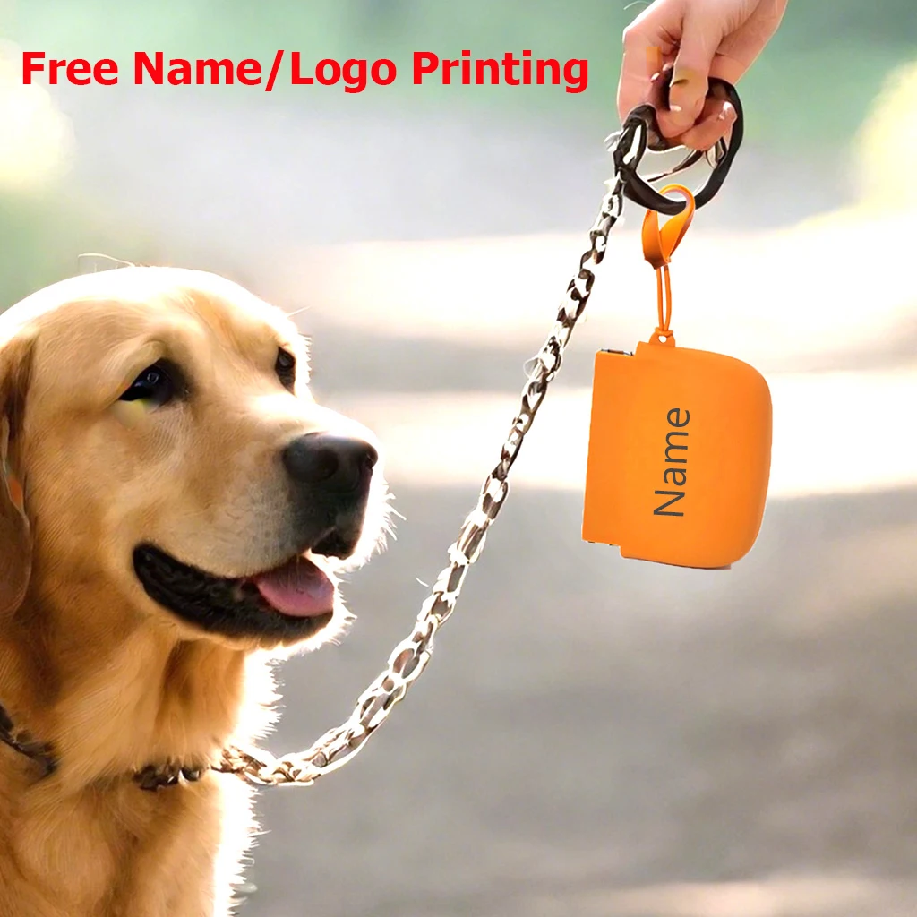 Free Name Printing Pet Dog Food Bag LOGO Personalized Printing Silicone Material Fade-Resistant Dog Gift view 2