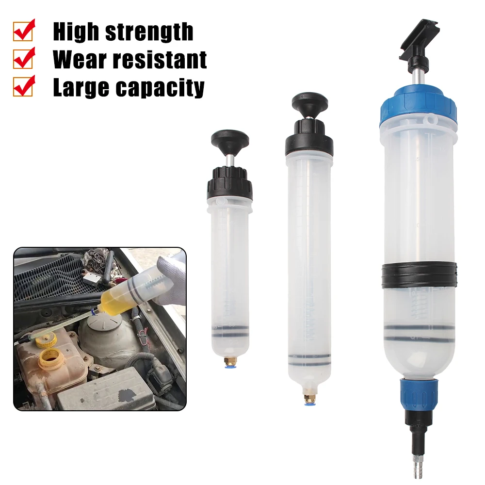 200/500/1500CC Pump Car Oil Change Fuel Filler Transfer Brake Bleeder Liquid Fluid Extractor Hand Suction Vacuum Filling Syringe