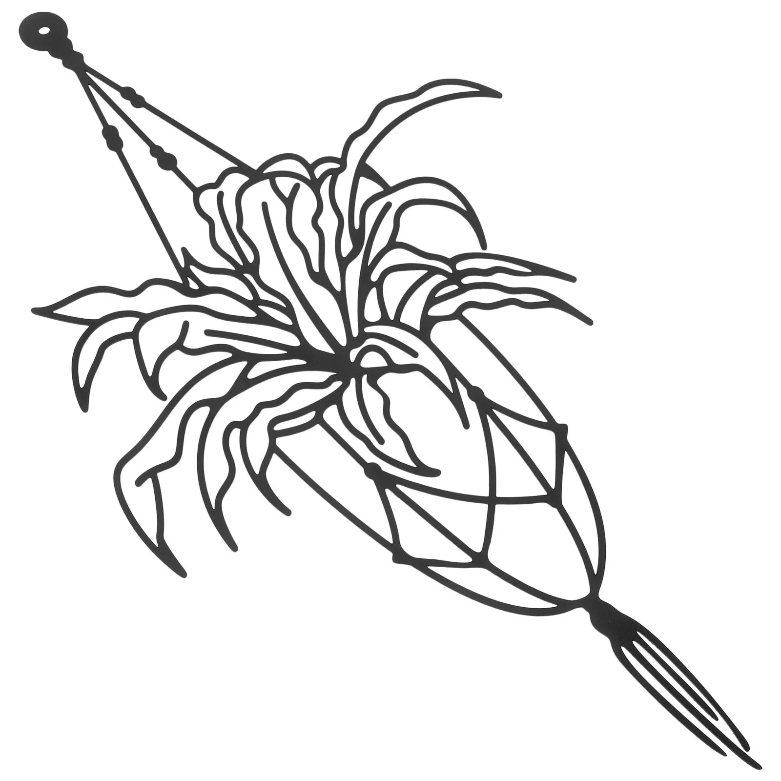 

Unique Metal Wall Art Flower Shaped Hanging Decor Iron Material Exquisite Workmanship Creative Home Garden Adornment