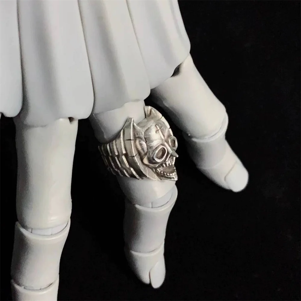 Anime JOJO Diamond is Unbreakable Killer Queen Cosplay Ring Opening Adjustable Skeleton Rings Gothic Jewelry Halloween Accessory view 3