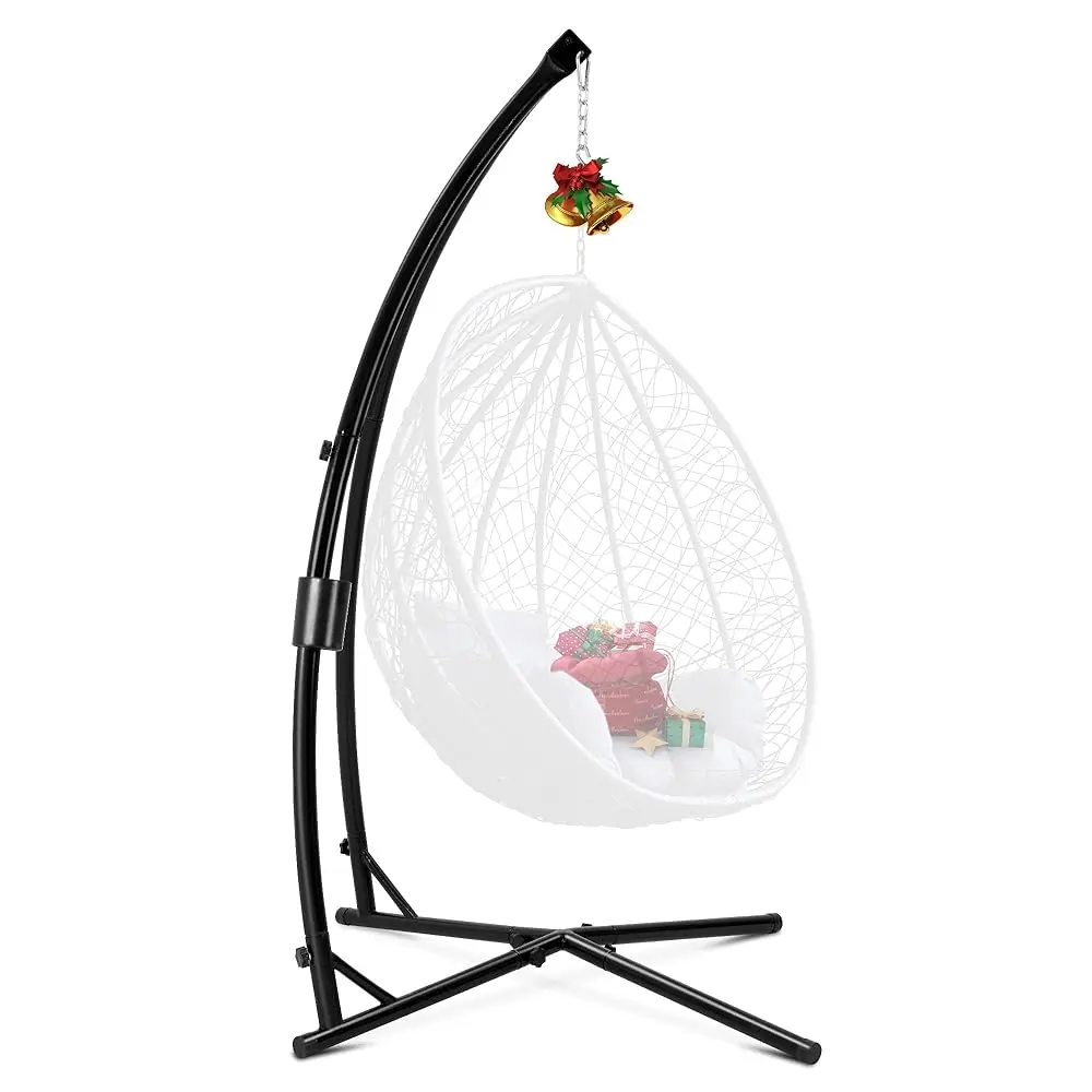 

Hanging Hammo Chair Stand Swing Chair Stand For Indoor/Outdoor,C-Type Solid Steel Heavy Duty Hammo Chair Stand,Weight Acity 440