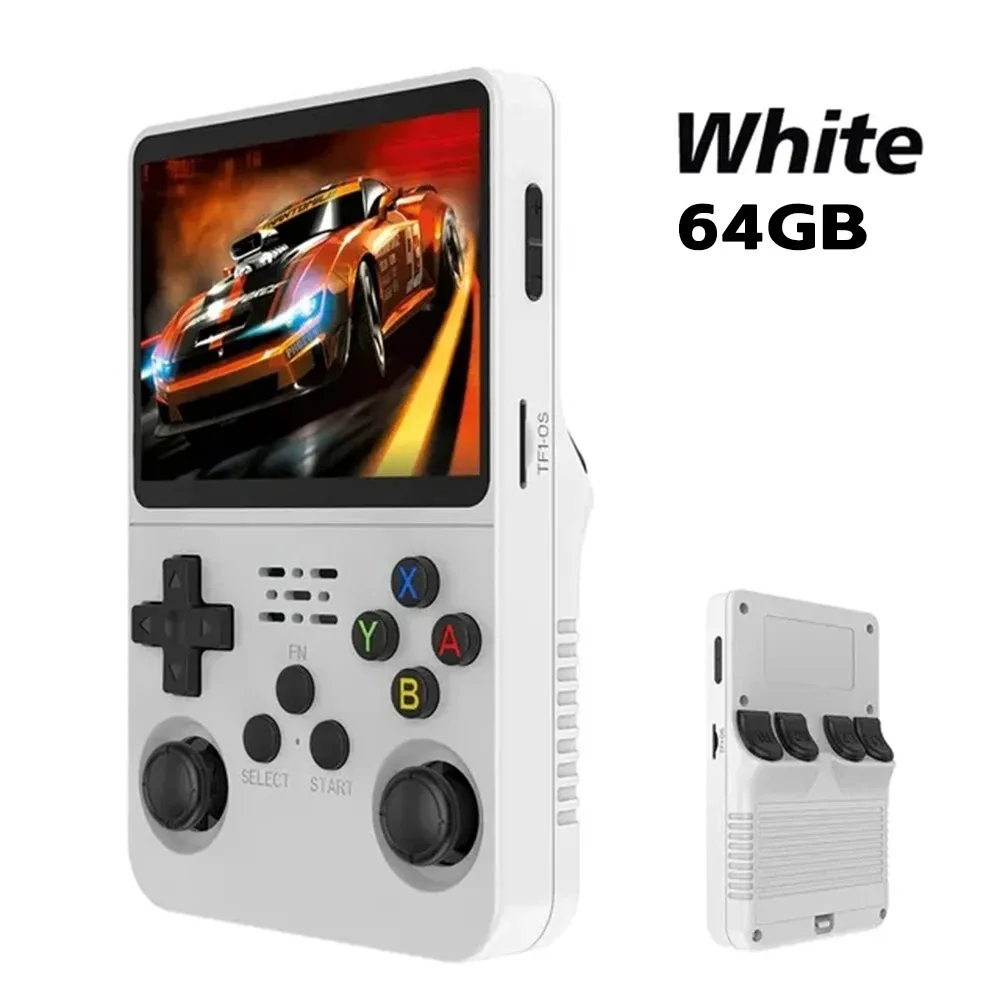 R36s Neue Handheld-Spielkonsole Open-Source-Linux 3,5-Zoll-IPS-Bildschirm Handheld 128GB Videoplayer Weihnachtsgeschenk
