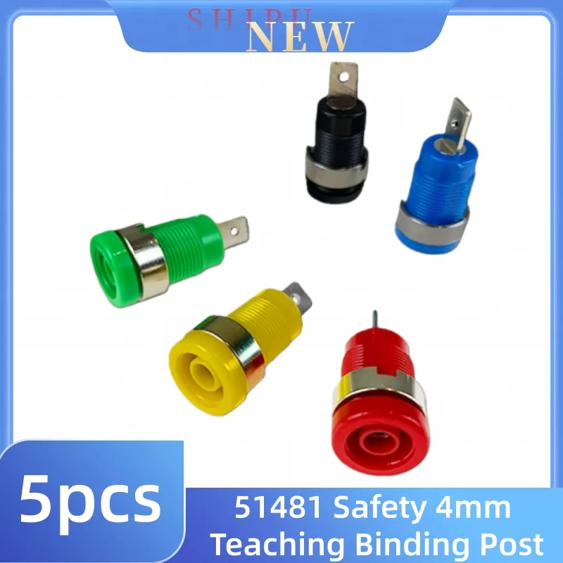 

5 шт. изолированная безопасная розетка типа «банан» диаметром 4 мм с 5 цветами и клеммами для проводов 32 А