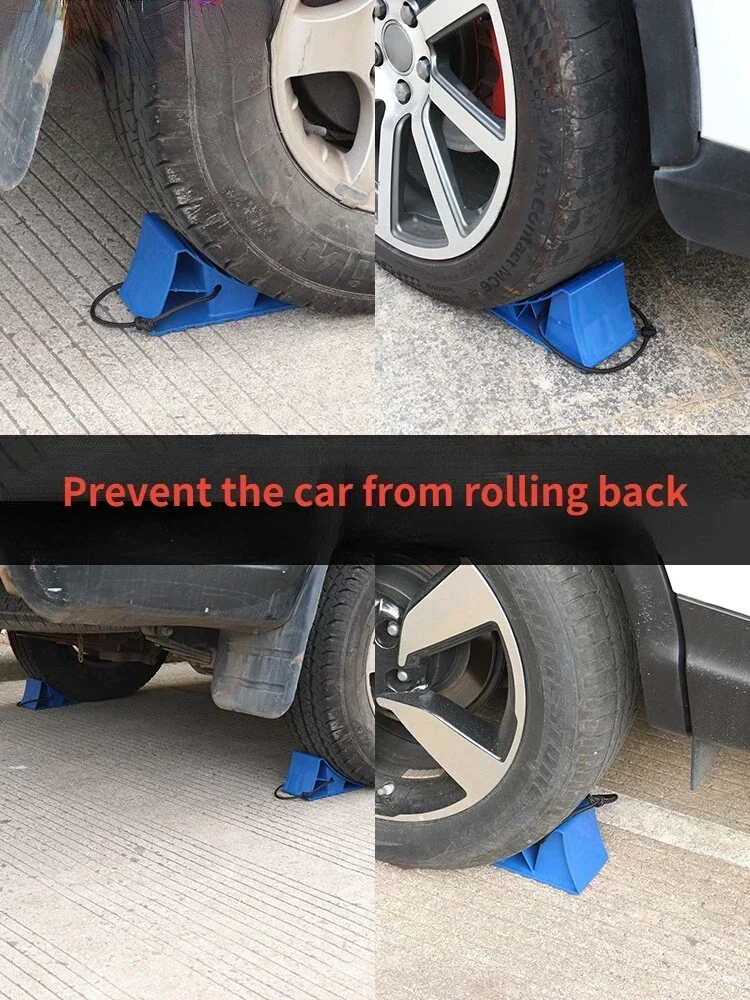 Car Portable Triangle Retainer Slope Anti-Slip Car Skid Pad Artifact Truck