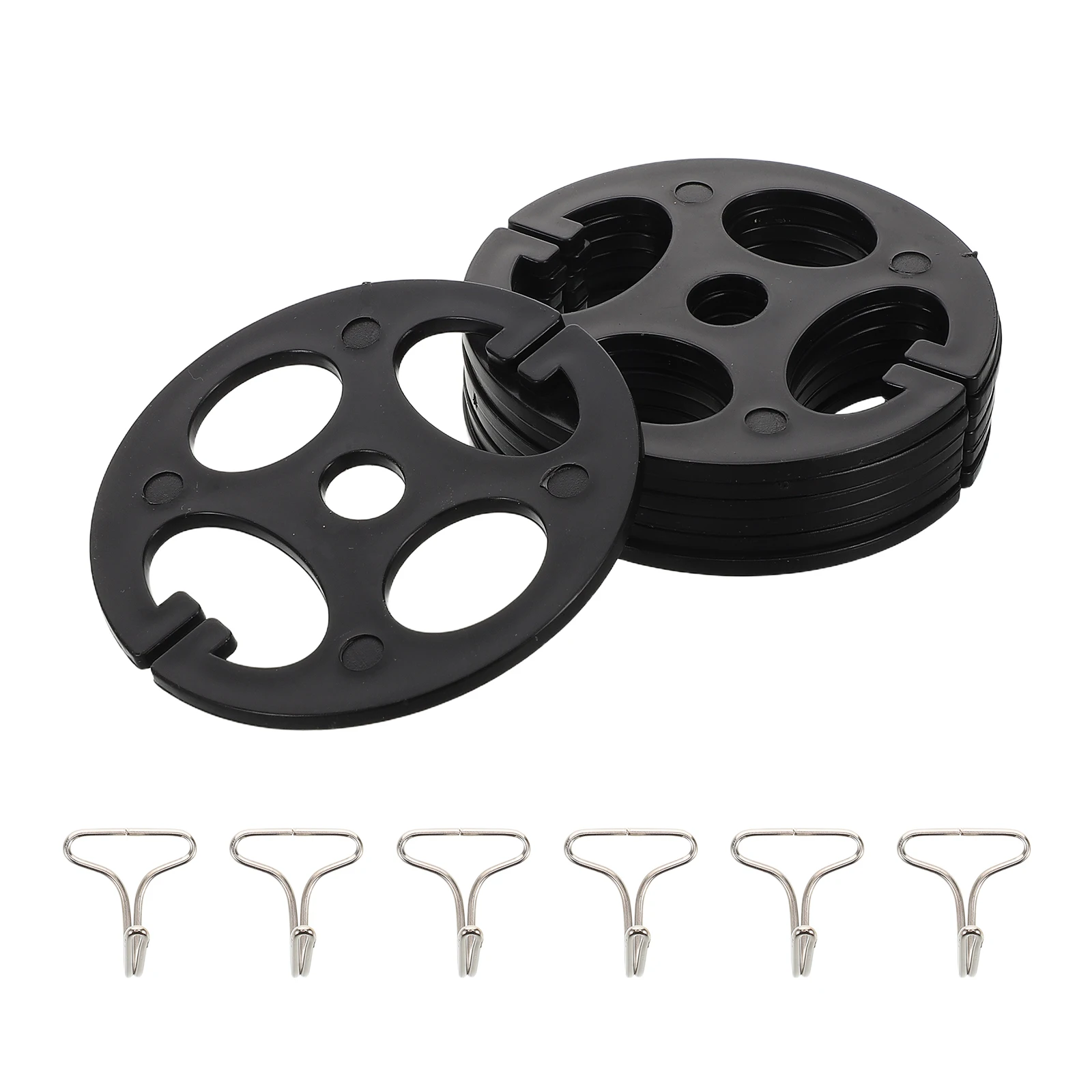 

6Set Car Seat Cover Clips Metal and Plastic Fasteners for Universal Seat Covers Installation with Plum Blossom Design Automotive