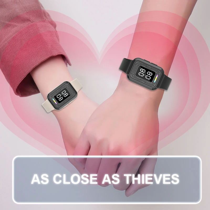 سوار معصم Xiaomi مضاد للكهرباء الساكنة للرجال والنساء في الشتاء، جهاز مضاد للكهرباء الساكنة مع جهاز عرض الوقت ومضاد للكهرباء الساكنة
