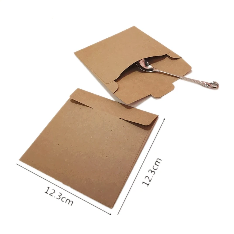 Kraft Paper CD Gift Packaging Bags Greeting Postcard Envelope Retro File Holder Invitation Cards Cover Custom Festival Supplies