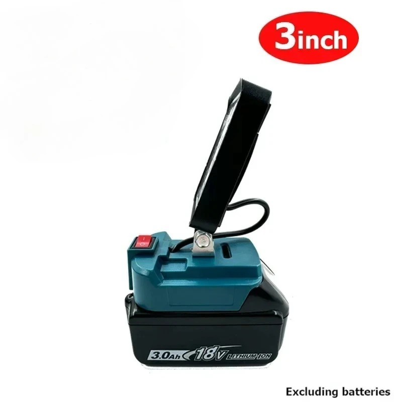 For Makita 14.4V 18V Li-ion Battery LED Work Light 3 Inch Flashlight Portable Emergency Flood Lamp Camping Lamp ﻿Handheld Mini