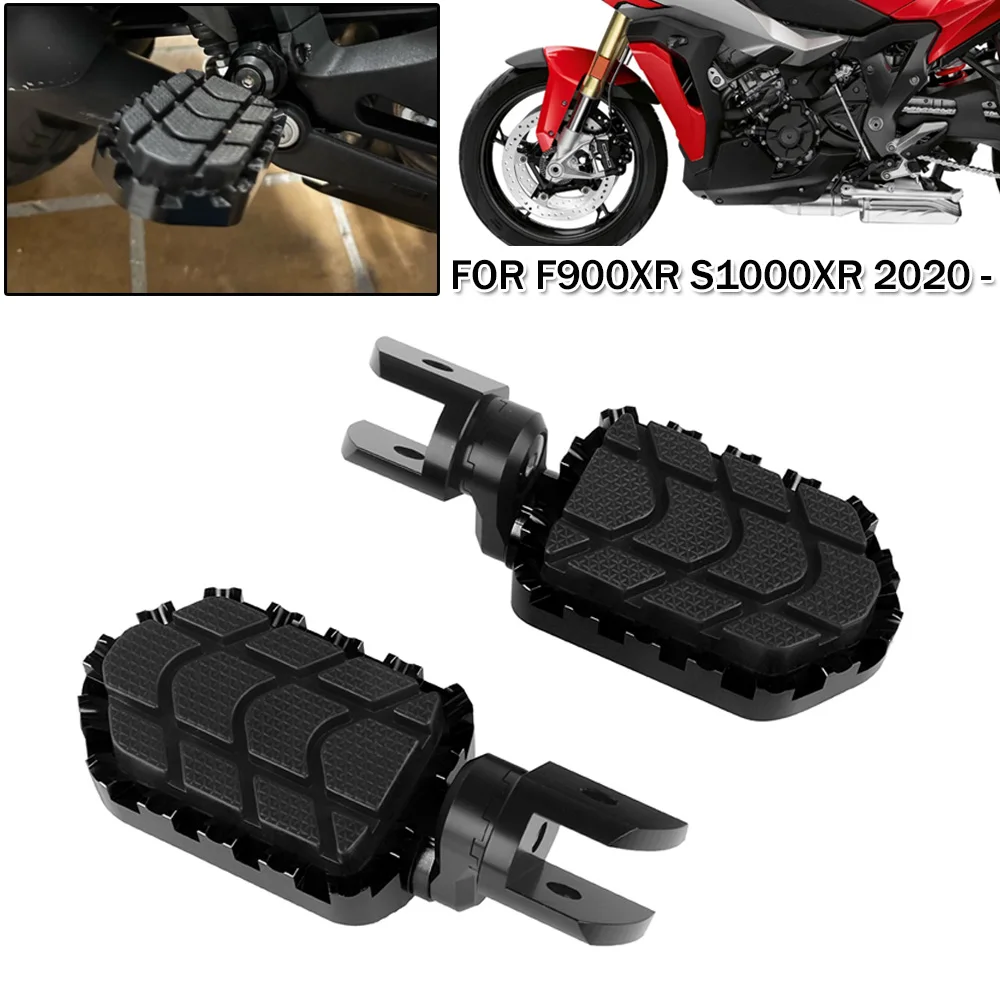 

Aluminum Wide Billet Footrest Footpeg For BMW F900XR S1000XR 2020-ON For Svartpilen 701 2021 Detachable Rubber Cover Foot Rests