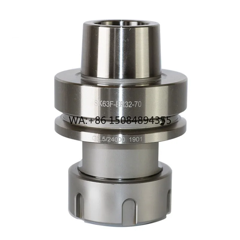 Precision HSK 63F ER32 Collet Chuck Tool Holder G2.5 24000 RPM for Woodworking Router CNC Machining Center