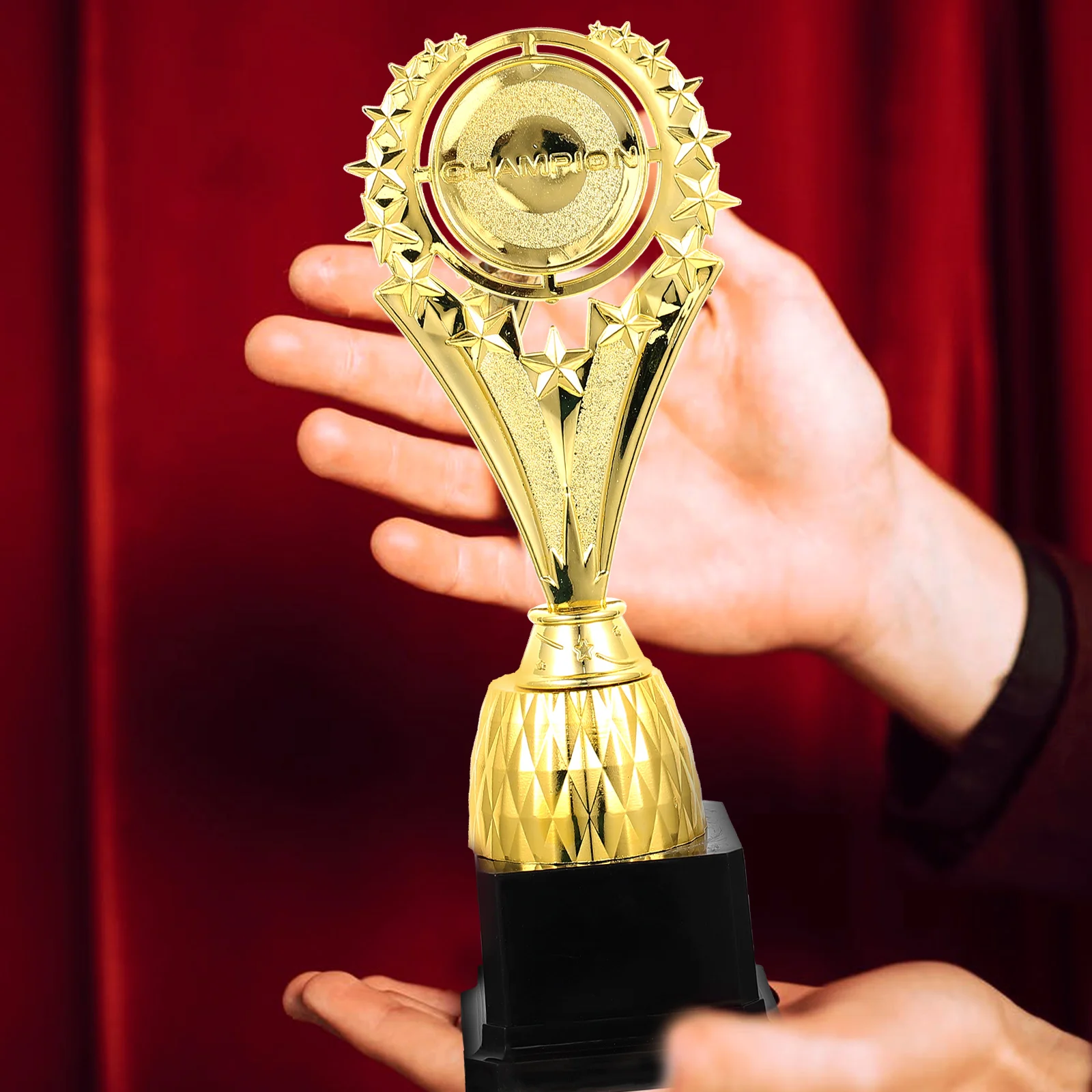 

1pc Creative Kids Trophy Award for Competition Graduation Mini Football Soccer Golf Kindergarten Small Cup Medal Staff