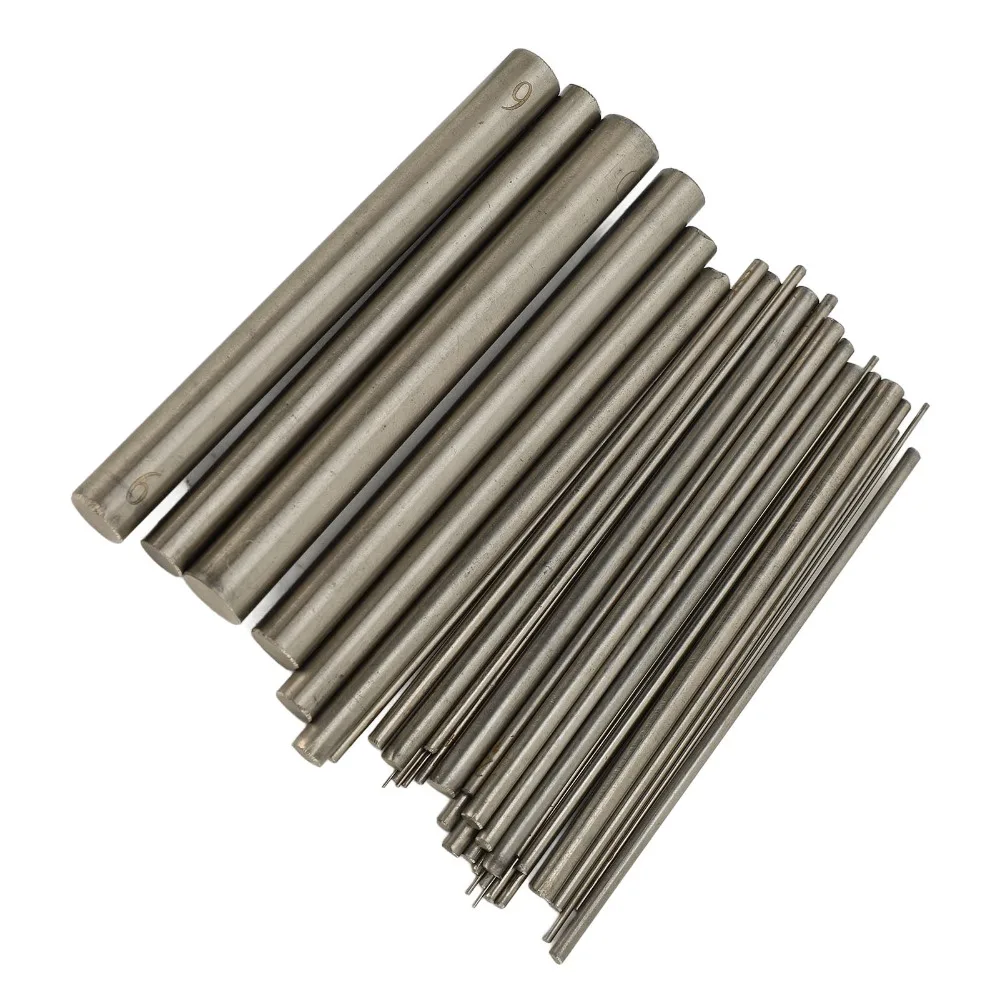 

36PCS Stainless Steel Wire Winding Rod Solid Round Storage Box Stainless Steel Rod Multiple Sizes Jewelry Making Tool
