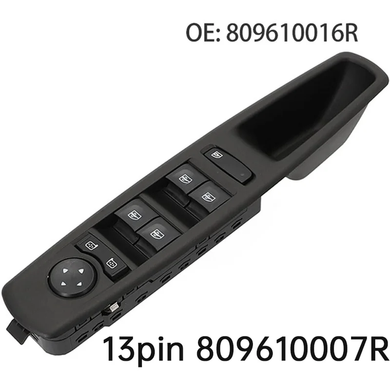 

Window Rower Main Control Switch Button 13PINS 809610007R 80961-0016R For Renault Scenic Megane MK3 2009-2016