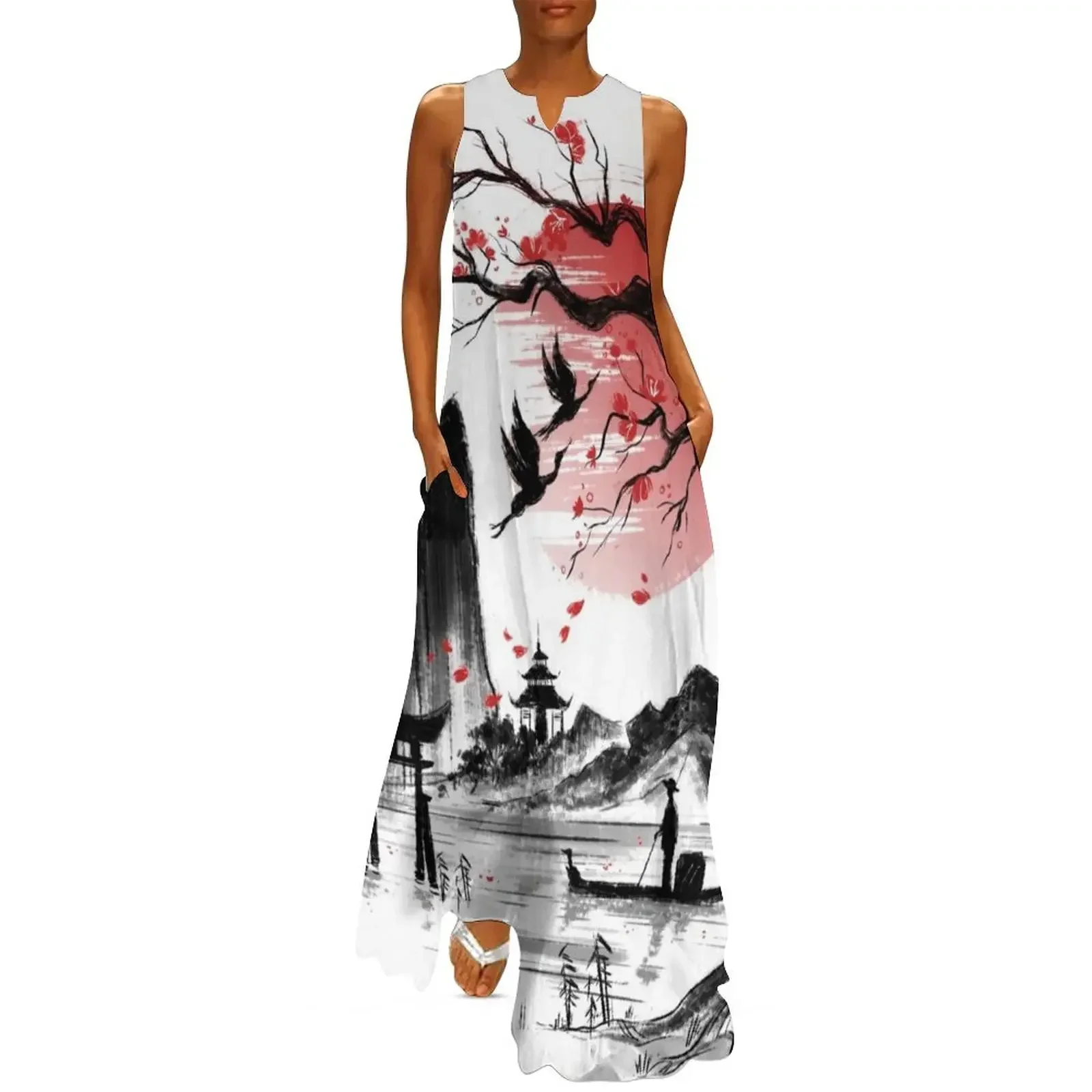 

Japan dream Long Dress fairy dress beach outfits for women dresses summer Dress for pregnant women