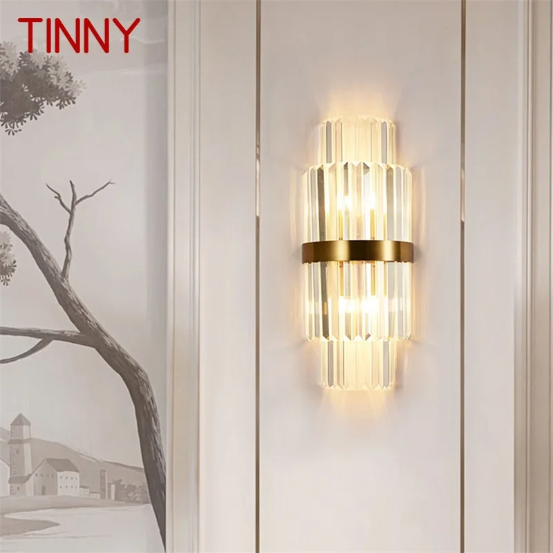 

·TINNY Simple Wall Lamp Modern LED Indoor Crystal Light Sconces Fixtures Decorative For Home Bedroom