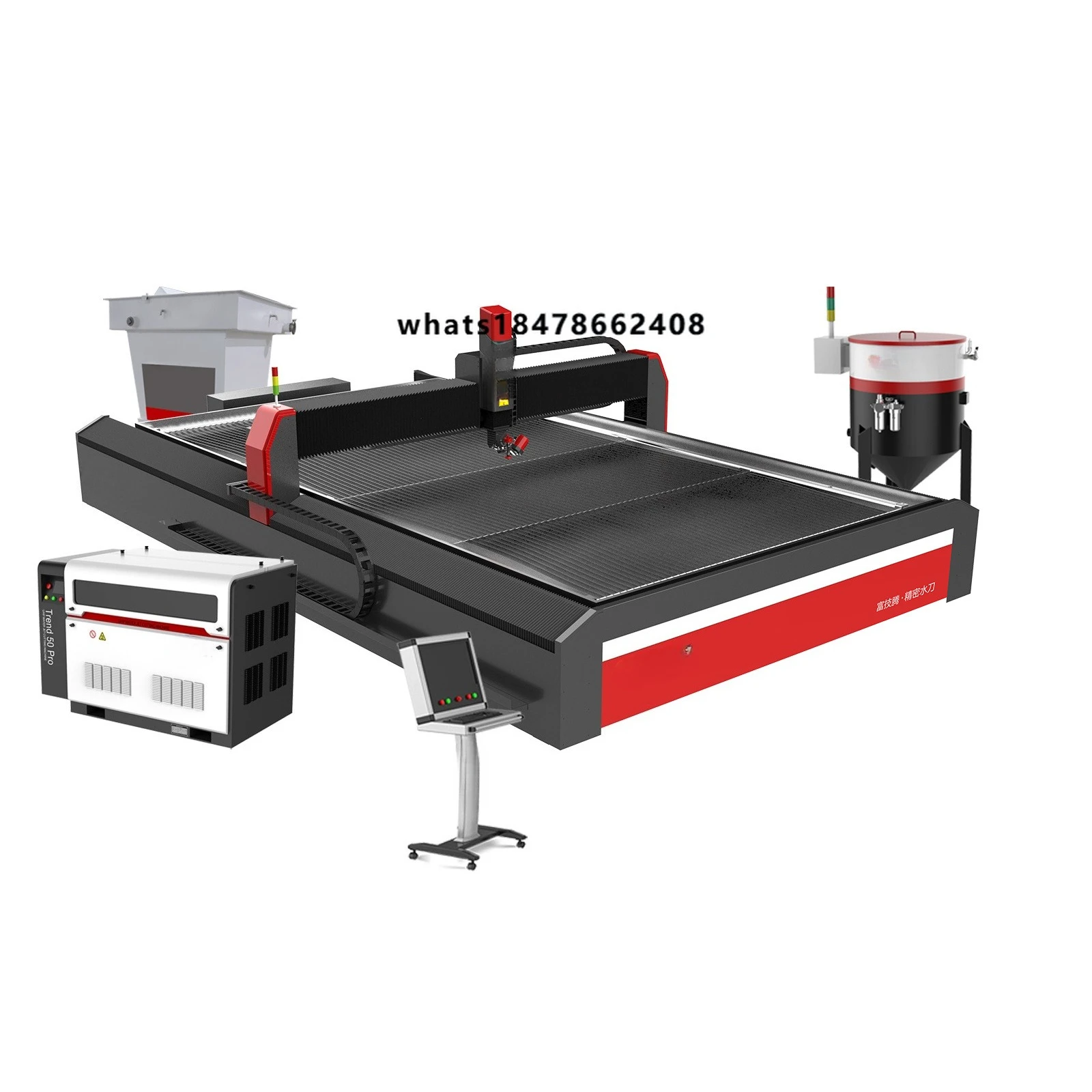 Fedjet High Precision 5 Axis Water Jet Cutter Stone Waterjet Cutting Machine