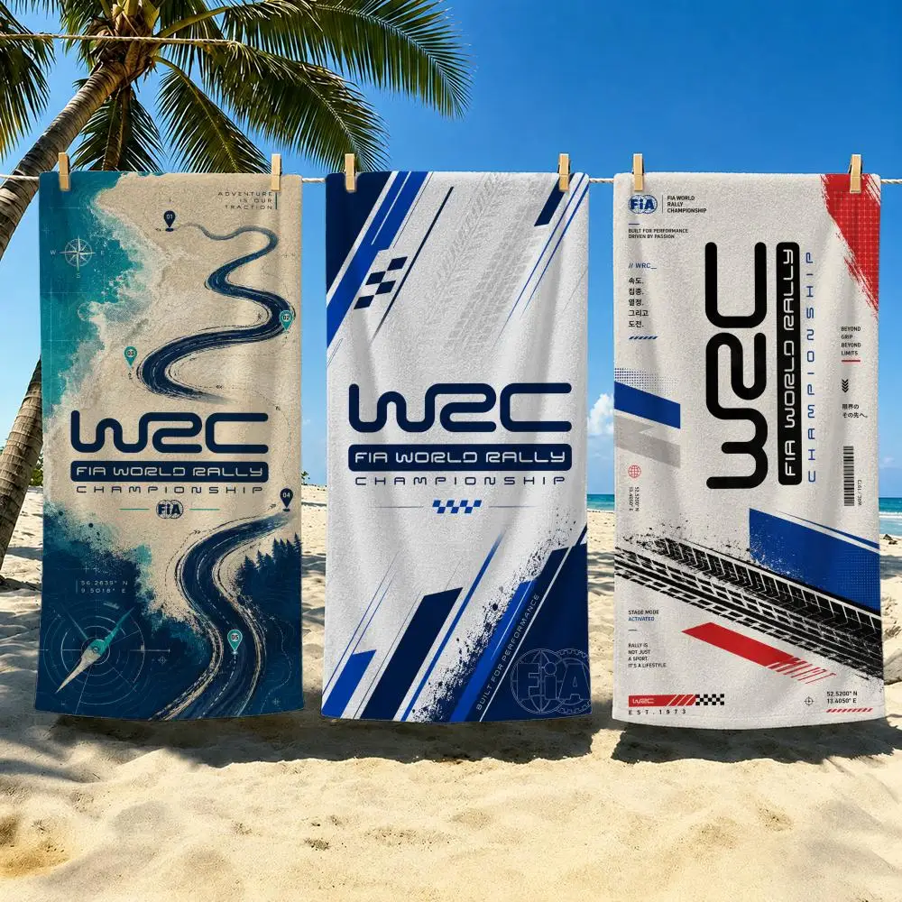 F-FIA World Rally Championship Towel Towel Soft Pool Gift For Travel Gym Shower Cool Camping Quick Dry Sports  Large Beach Towel