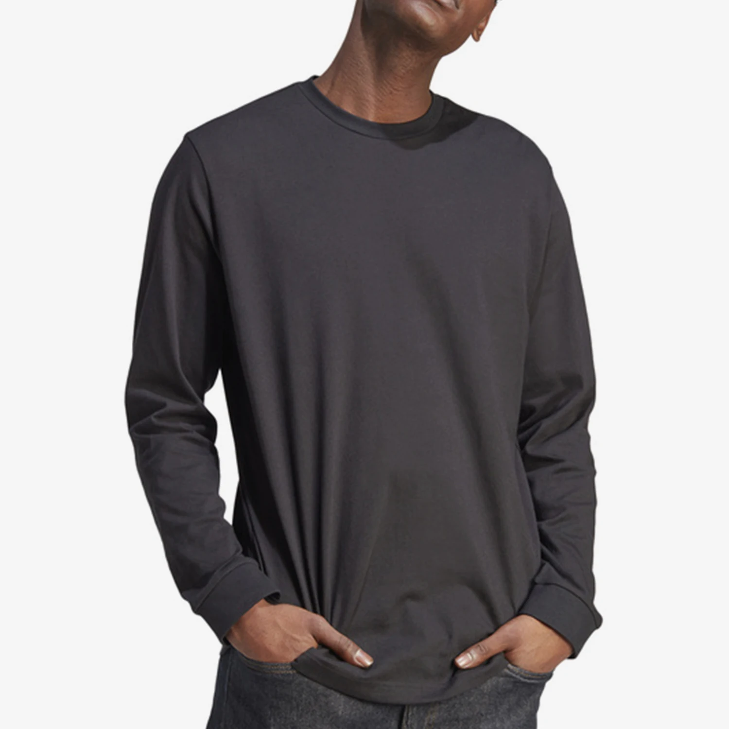 

Adidas Authentic Current Season New Men's Round Neck Casual Simple Long Sleeve T-Shirt II3486