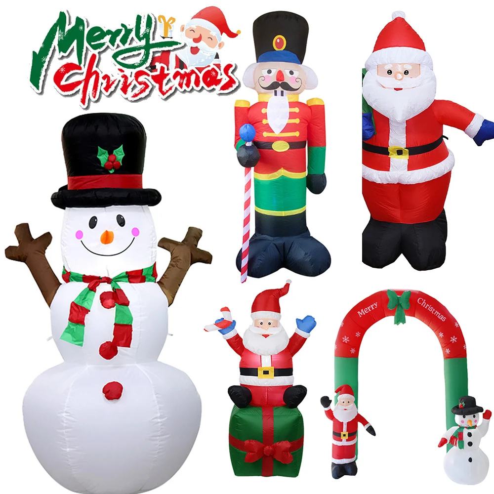 

Christmas Inflatable Balloon LED Inflatable Giant Dolls High Brightness Christmas Dolls Eco-friendly Outdoor Garden Xmas Decor