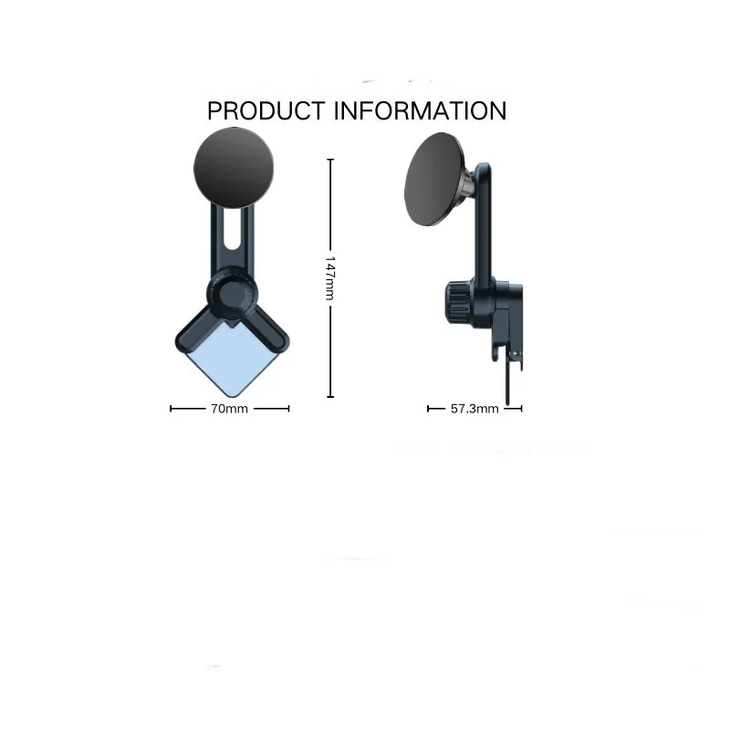 車のディスプレイスクリーンサイド携帯電話ホルダー周波数 Macsafe ホルダー車 Magsafe 磁気車モバイルサポートテスラモデル 3/