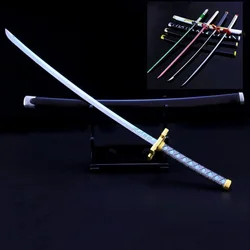 255mm Japanese Anime Katana Sword Model Metal Alloy Battle Props Children's Gift Home Decor Collectible