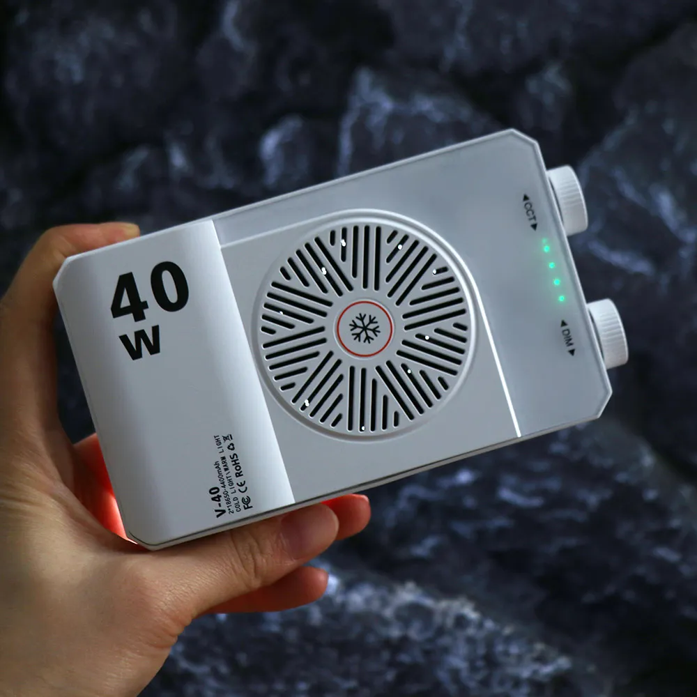 Светодиодный RGB-осветитель для камеры 40 Вт, 2800-9000K, CRI/TLCI 90+, карманный фотосветильник, 3 цветовых режима, мощная мини-видеолампа