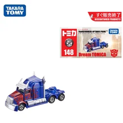 TAKARA TOMY Dream card Transformers Optimus Prime alloy model, boys collection of decorative toys, children's holiday gifts.