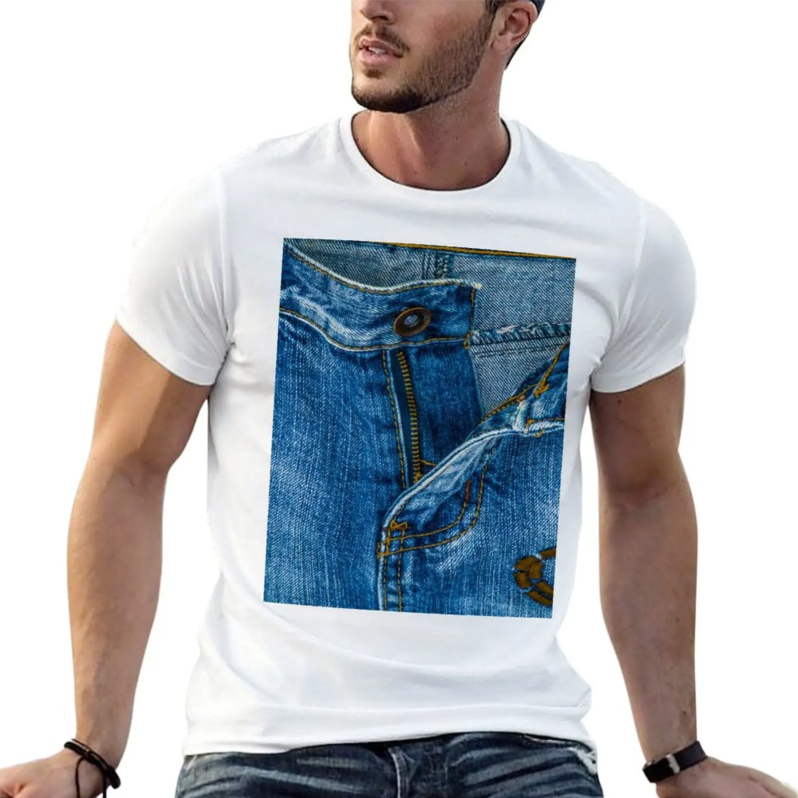 

Джинсовая футболка I love bluejeans 18, забавные футболки, хлопковые футболки с рисунком для мужчин, футболка