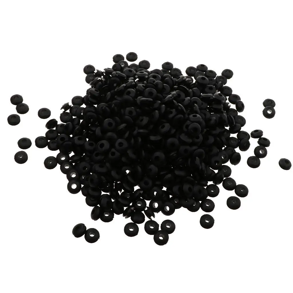 Ассортимент резиновых прокладок для втулок, 1000 шт., набор из 6 разных размеров, для автомобилей, сантехники, оборудования/ремонта фортепиано и т. д.