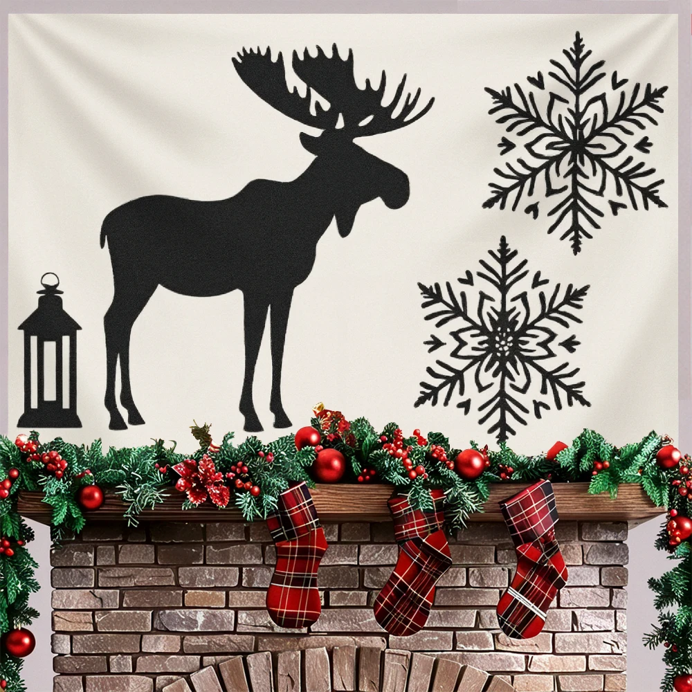 

VIKAMA The Christmas Tapestry: Transform your living room and bedroom into a dreamy wonderland, thereby elevating your Christmas