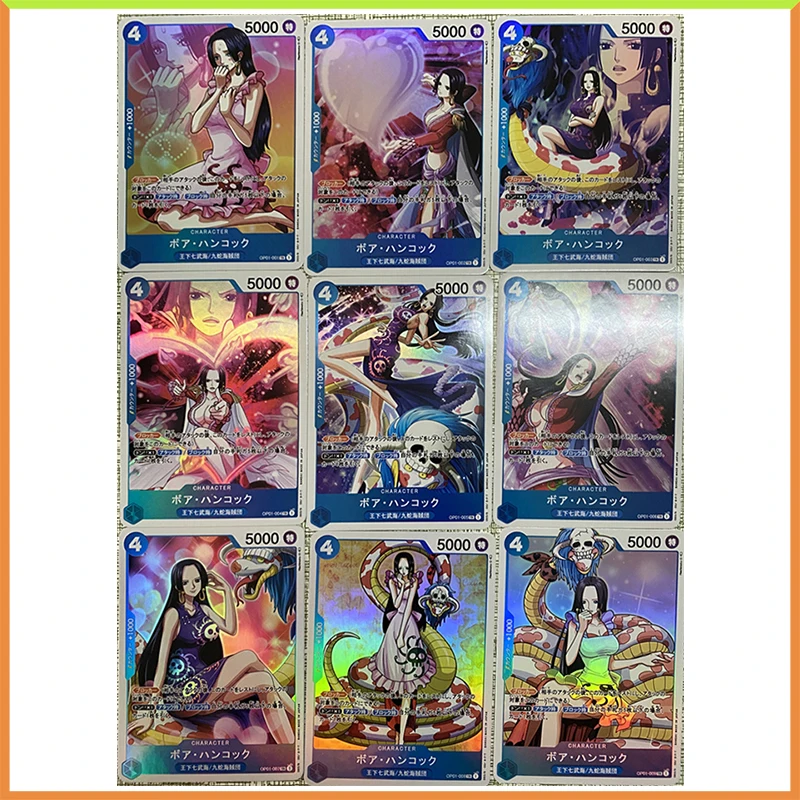 

Anime ONE PIECE DIY ACG Refraction Foil Boa Hancock Toys Tabletop Battle Games for boys Collectible Cards Birthday Present