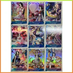 Anime ONE PIECE DIY ACG Refraction Foil Boa Hancock Toys Tabletop Battle Games for boys Collectible Cards Birthday Present