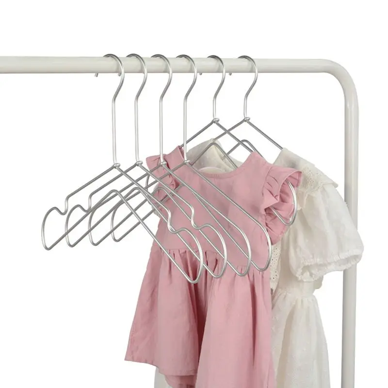 Fashion Children's Metal Hangers Clothes Store Kids Dress Display Rack Baby Newborn Dryer Coat Support Wardrobe Organization