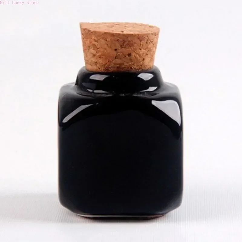 1 個セラミックネイルカップアクリルパウダー液体ブラシダッペンボウルホルダーコンテナ機器ネイルサロンツール木製蓋付き