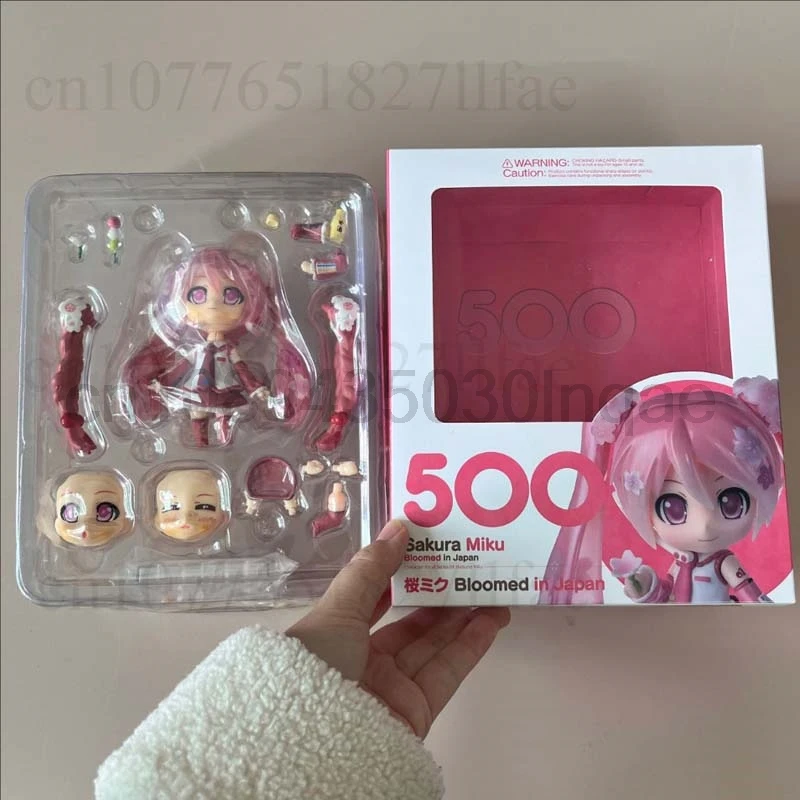 Anime Figure Hatsune Miku 500 2015 Version PVC Action Figure Pink Miku Cartoon Doll Joint Movable Model Toys Gift For Children